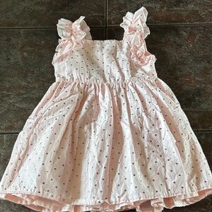 Rachel Zoe Blush and Gold Casual Kids Dress
